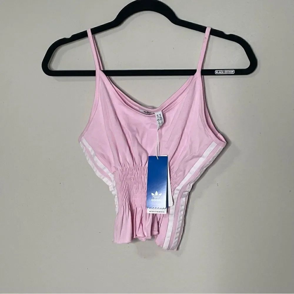 ADIDAS ORIGINALS SMOCKED TOP three 3 stripes - Picture 4 of 10